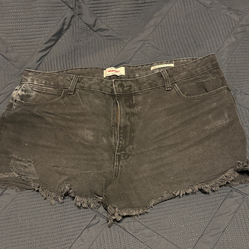 Wrangler Women's Charcoal Jean Shorts